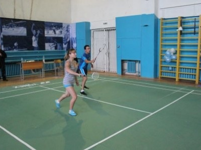 Соревнования по бадминтону в рамках сельских игр 2013