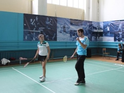 Соревнования по бадминтону в рамках сельских игр 2013