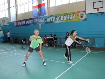 Соревнования по бадминтону в рамках сельских игр 2013