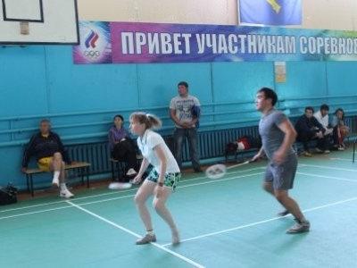 Соревнования по бадминтону в рамках сельских игр 2013