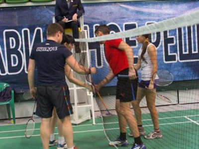 Чемпионат РТ по бадминтону 2014 - парный и смешанный ра...