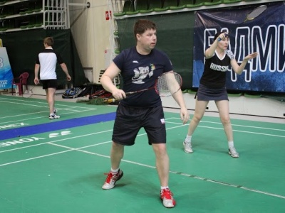 Чемпионат РТ по бадминтону 2014 - парный и смешанный ра...