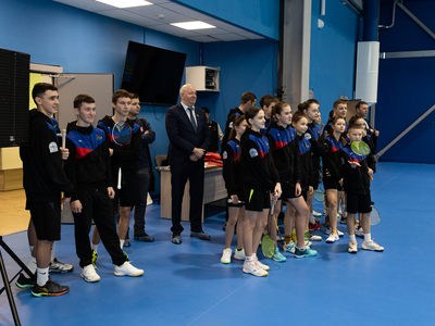 2 февраля 2024 - открытие Центра бадминтона в Алексеевском районе Татарстана