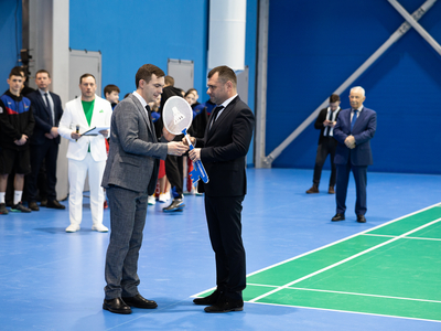 2 февраля 2024 - открытие Центра бадминтона в Алексеевском районе Татарстана